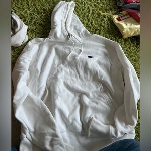 Champion white hoodie